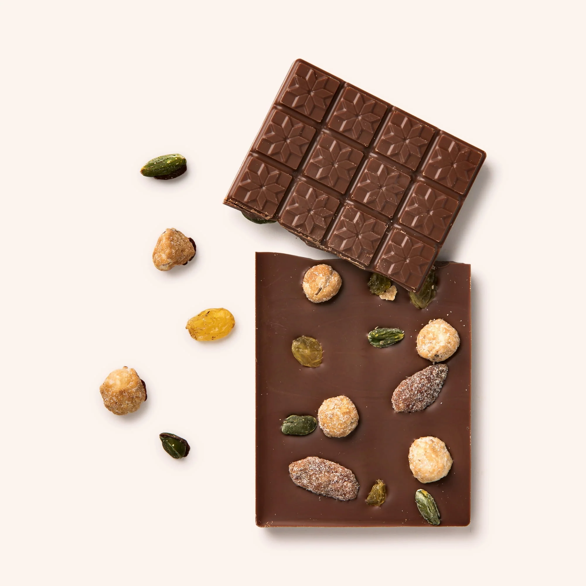 Tablette chocolat mendiant lait - Image 2